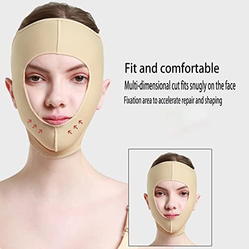 חגורות גוון פנים מפחית סנטר כפול רצועת הרזיה פנים לאחר שאיבת שומן לנשים תחבושת הרמת קמטים אנטי