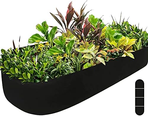 מיטת גינה מוגבהת בד איקנבו, אדניות מורמות לצמחים חיצוניים, שקית גינה מלבן לגדול לפרח וירקות, 2 רגל x