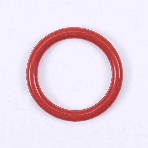 Bettomshin 50 pcs 0.67 x0.08 סיליקון O-Ring VMQ אטם טבעות טבעות להידראוליקה ופנאומטיקה אדום