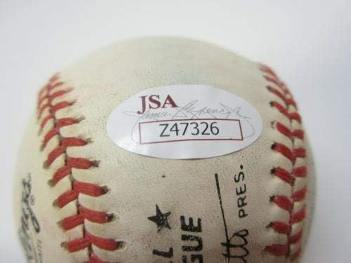 קרל האבל ניו יורק ענקים חתמו על חתימה על חתימה על בייסבול jsa loa - כדורי חתימה