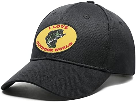 כובע משאיות בס שחור לגברים, כובעי מתנות אידיאליות לחיצוניות ודיג