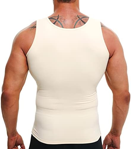 חולצת דחיסה לגברים רזיה תחתונה גוף גוף גופיות אימון גופיות גופיות מעצבות בטן בטן