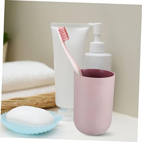 4 יחידות כביסה כוס מברשת שיניים מיכל שן צחצוח כוס מברשת שיניים כוס פלסטיק אמבטיה ספל מברשת שיניים כוסות פלסטיק