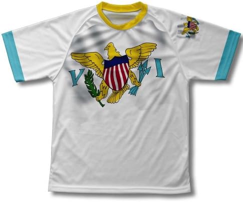 איי סקודופרו בתולה - ארהב דגל חולצת טריקו טכנית לגברים ונשים