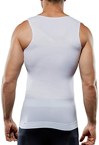 גופיית דחיסה לגברים חלקה להרזיה ומעצב גוף חולצת אפוד בגדי בטן בטן רזה