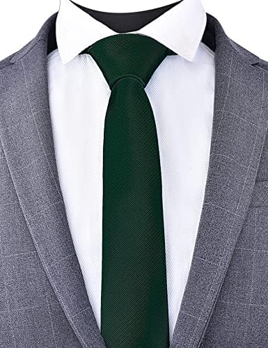ברנדוצ 'ה 2.4 6 ס מ חבילה צבע טהור מוצק סקיני עניבה עניבה דקה רגיל לגברים