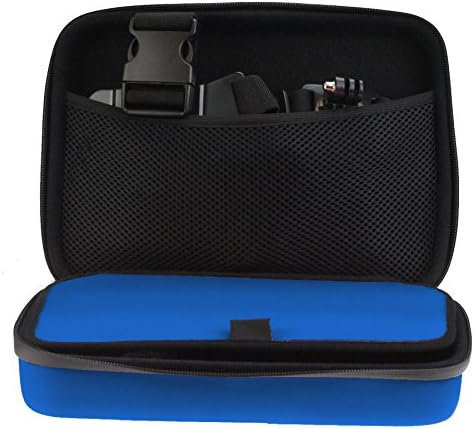 Navitech כחול כבד כבד מחוספס קשיח/כיסוי תואם למצלמת הפעולה Eken H8 Pro Wifi 4K אטום מים