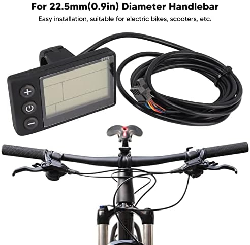 מבקר ללא מברשות של מד אופניים חשמלי, 36-60V ABS ABS סגסוגת סגסוגת אופניים חשמלית מד LCD 2000-3000W לתיקון