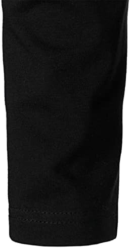 חולצות פולו של שרוול ארוך של UBST לגברים, צוואר כפתור קדמי פונה כלפי מטה טלאים מפוספסים חולצה מזדמנת