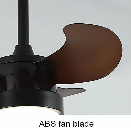 ACLBLK NORDIC סלון סלון אקרילי מנורה מאוורר פשטות פשטות ABS נברשת מאוורר נברשת LED שלושה טון אור רחוק מאוור
