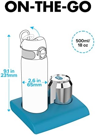 בקבוק מים ספורט יון 8 - בקבוק מים עמיד בפני דליפות וללא מים-מתאים לקופסאות אוכל, תיקים, מחזיקי