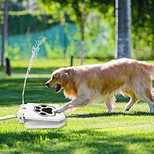 מטופ כלב מזרקת מים לחיות מחמד ווטרר-משודרג חיצוני צעד על כלב מתקן מים אוטומטי כלב ווטרר עם 40& 34;