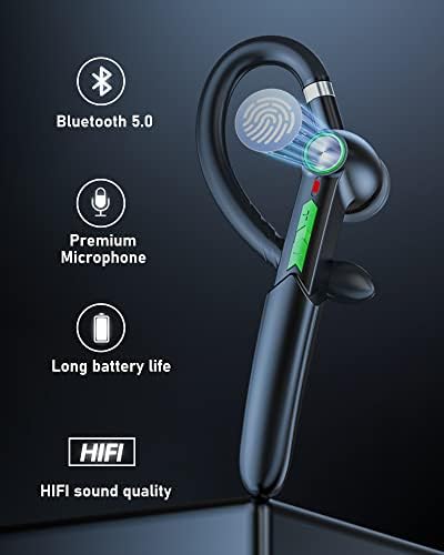 Mosonnytee Bluetooth Earpice אוזניות Bluetooth אלחוטיות Tucker Tucker Bluetooth אוזניות טלפונים סלולריים