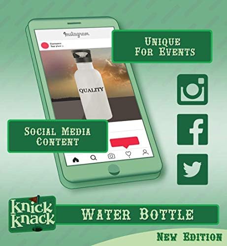 מתנות Knick Knack prolonger - בקבוק מים מפלדת אל חלד 20oz, כסף