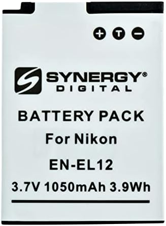 סוללת מצלמה דיגיטלית של Synergy, התואמת לסוללת Pearstone Enel12 Lithium -ion - סוללה נטענת אולטרה -קיבולת