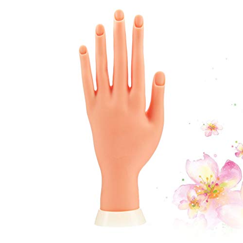 אצבעות מזויפות מפלסטיק תצוגת בובה יד יד ביד בובה כוזבת עם תצוגת ציפורניים של אצבעות מזויפות למניקור הדפסת DIY כלי