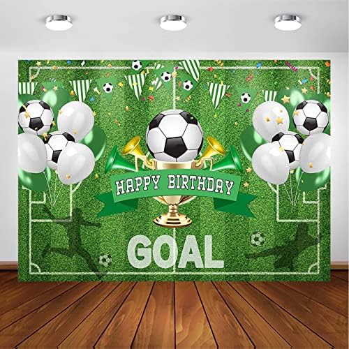 אווזאנו כדורגל מסיבת תפאורות ספורט נושאים מסיבת קישוטי כדורגל יום הולדת שמח קיר תליית תמונה רקע עבור