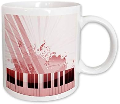 3 רוז אן מארי באו מוסיקה-פסנתר מפתחות עם אדום גראנג ספלים ספלים