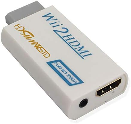 HDSUNWSTD WII ל- HDMI 1080P ממיר WII2HDMI מתאם 3.5 ממ פלט וידאו אודיו מלא HD 1080P פלט
