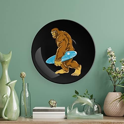 Bigfoot הנושאת גלשן צלחת דקורטיבית צלחות קרמיקה