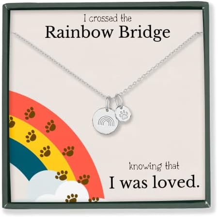 מקווה אהבה ברק קשת גשר לחיות מחמד זיכרון שרשרת-כלב אהדה מתנות, אובדן של חיות מחמד, חתול זיכרון תכשיטים