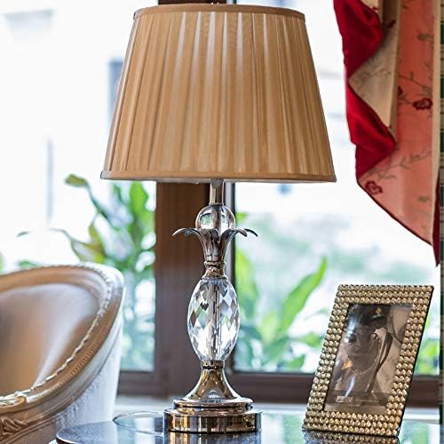מנורת שולחן קרמיקה של ZHYH מנורת מיטה לחדר שינה לסלון בית תפאורה מנורה חדר שינה תאורה מקורה