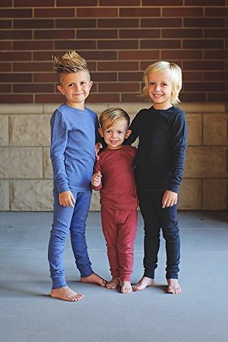 בנים כותנה תחתונים תרמיים סט ילדים ופעוטות - צבע אחיד, מיוצר בארצות הברית