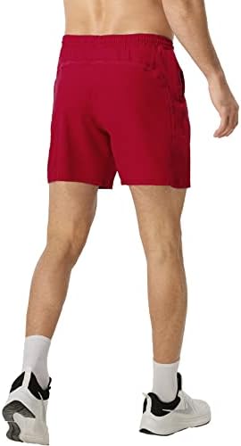 מכנסיים קצרים אתלטים של Rosemmetti Mens 7 אינץ 'בגודל גדול וגבוה משקל קל משקל ספורט מכנסי טניס עם
