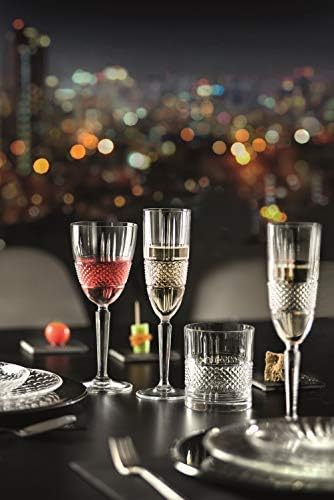 הייבול-זכוכית-סט כוסות 6-היבל-קריסטל זכוכית-מעוצב יפהפה-כוסות שתייה-למים , מיץ , יין, בירה וקוקטיילים