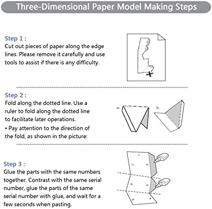 Libwx Poodle מראה Diy אוריגמי פאזל תלת מימד פסל נייר נייר יצירתי דגם נייר בעבודת יד גביע נייר גאומטרי קישוט