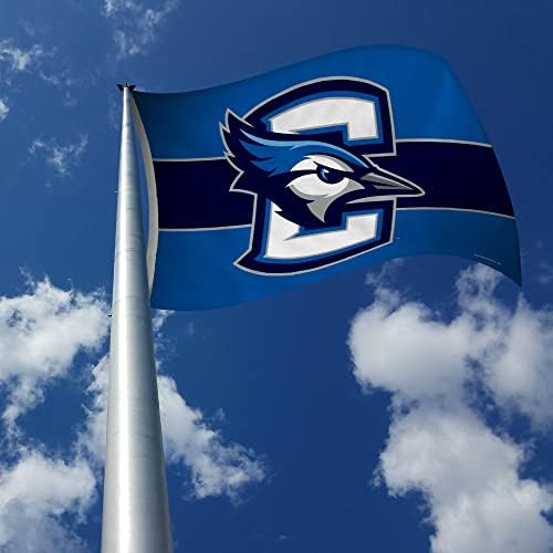 NCAA Creighton Bluejays מפוספס 3 'x 5' דגל באנר - חד צדדי - מקורה או בחוץ - עיצוב ביתי שנעשה