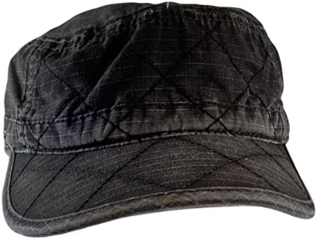 סמרטוט אמריקאי כובע כובע סגנון צבא אפור כהה