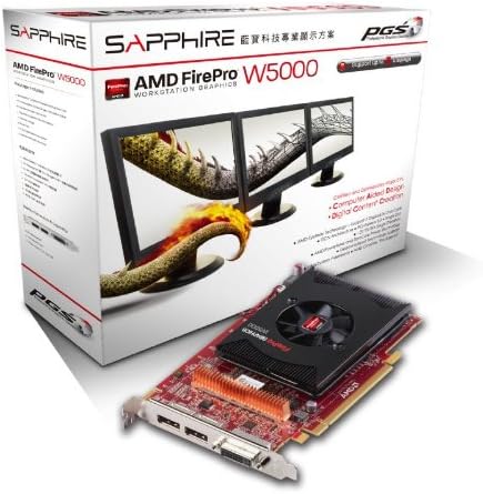 ספיר AMD Firepro W5000 2GB GDDR5 DP DP/DVI-I PCI-express Cardics כרטיסי גרפיקה כרטיסים 100-505842