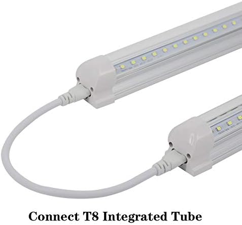 （4-Pack t5 T5 T8 LED קצה כפול קצה 3 סינים מחבר אורות תקרה חוט אור יום LED צינור משולב כבל קישור כבלים