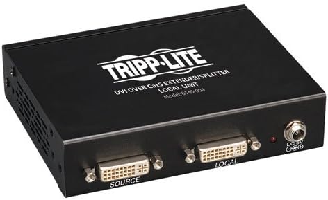 Tripp Lite 4-Port DVI מעל Cat5 / Cat6 מפצל מאריך, משדר וידאו 1920x1080 ב 60 הרץ, שחור