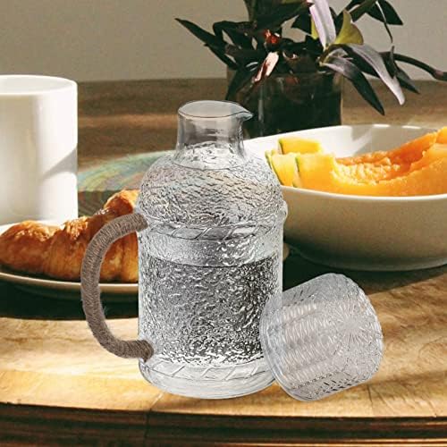 קרף מים וזכוכית כוס זכוכית קם תה כד קנקן תה קומקום 2000 מל קנק