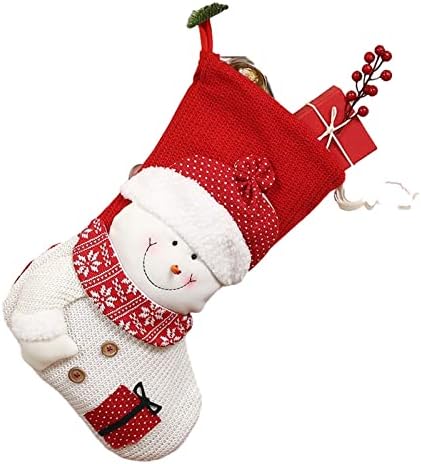 ex2dr2 חג המולד גרביים גדולים משובצים עם שקית מתנה של גרבי גרב קטיפה