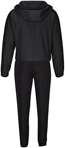 גברים ספורט מזדמן נים מעיל ומכנסי טרנינג 2 מחשב סט אופנה צבע התאמת דש סלעית סווטשירט מכנסיים תלבושות