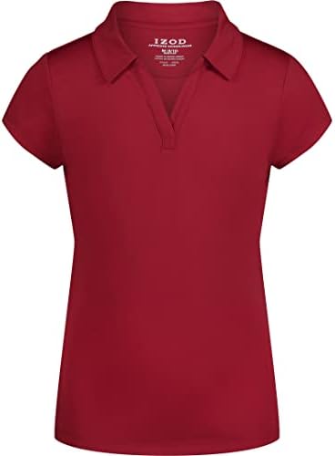 חולצת פולו שרוול קצר תלבושת בית הספר של בנות איזוד, סגירת כפתורים, חומר פתילת לחות / ביצועים, עמיד בפני