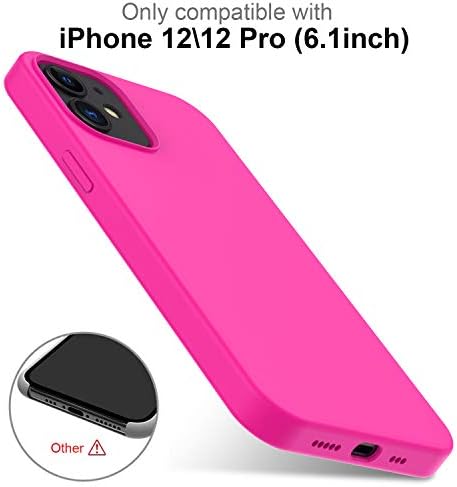מארז Deenakin iPhone 12, מארז iPhone 12 Pro עם מגן מסך, כיסוי פגוש גומי סיליקון גמיש רך גמיש, מארז טלפון
