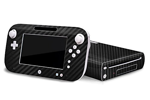 Nintendo Wii U Skin - חדש - מערכת סיבי פחמן עורות מדבקות לוחית