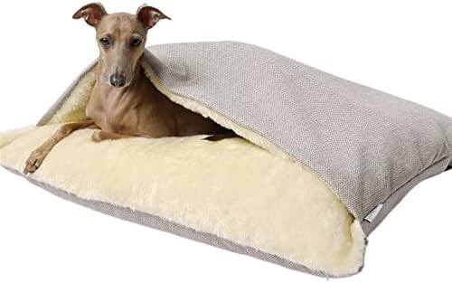 מיטת כלבים פואי מלונה גדולה חורף חורף קן קן שינה נשלף וניתן לשטוף כרית שינה ציוד חיית מחמד כרית כלב בית גדול