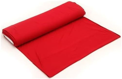 סנגם אדום פוליקוטון בד פולי כותנה שמלת קרפט חומר רך חלק חום עבור תפירת שמלות, ציפות מצעים חומר קרפט &