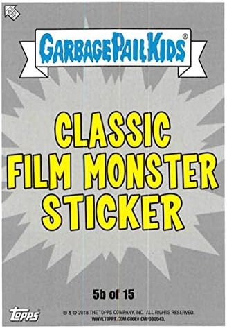 2018 Topps Farbage Pail Kids Oh Oh The Horror-Ell Classic Monster B Puke 5B Alvin Alvin X כרטיס מסחר רשמי שאינו