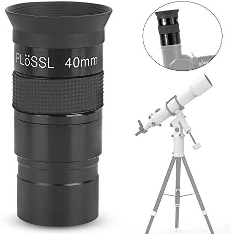 עינית טלסקופ, 1.25 אינץ '40 ממ זווית רחבה מרובת ציפוי אופטי מלא אופטי פלייפ טלסקופ טלסקופ עינית, עבור
