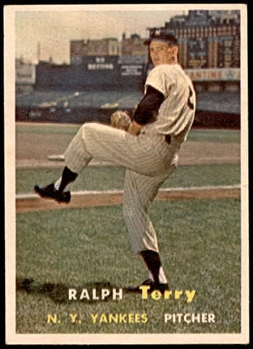1957 Topps 391 Ralph Terry New York Yankees Ex Yankees