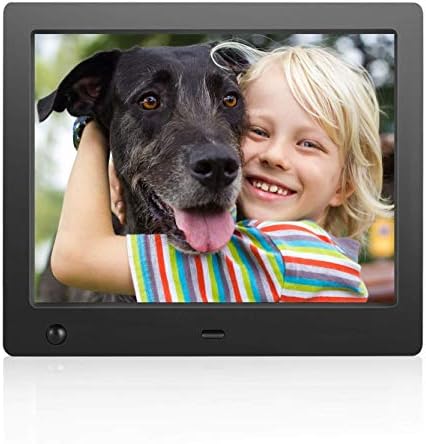 מסגרת תמונה דיגיטלית 8 אינץ ' - מסגרת תמונה אלקטרונית עם מצגת שקופיות תצוגת מסגרת תמונה עם חיישן תנועה / וידאו