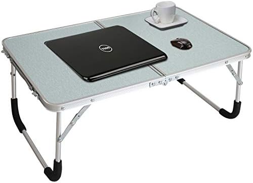 שולחן מחשב נייד מתקפל של Jucaifu, שולחן מיטה, מגש מיטת ארוחת בוקר, שולחן פיקניק מיני נייד ומשקל קל אולטרה,