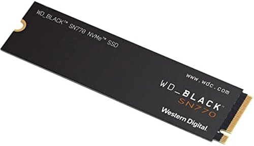 Western Digital WD שחור SN770 2TB NVME PCIE 4.0 X4 M.2 משחק פנימי SSD