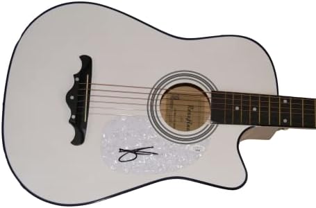 צ 'ייס רייס חתם על חתימה בגודל מלא גיטרה אקוסטית עם ג' יימס ספנס אימות ג ' יי. אס. איי. קואה - מוזיקת קאנטרי